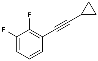 1-(2-Cyclopropylethynyl)-2,3-difluorobenzene Structure