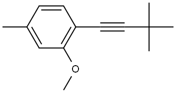 1-(3,3-Dimethyl-1-butyn-1-yl)-2-methoxy-4-methylbenzene Structure