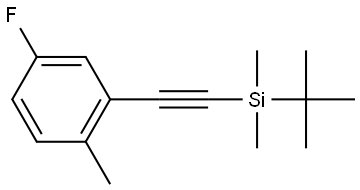 2-[2-[(1,1-Dimethylethyl)dimethylsilyl]ethynyl]-4-fluoro-1-methylbenzene Structure