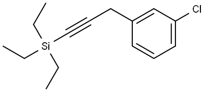 1-Chloro-3-[3-(triethylsilyl)-2-propyn-1-yl]benzene Structure