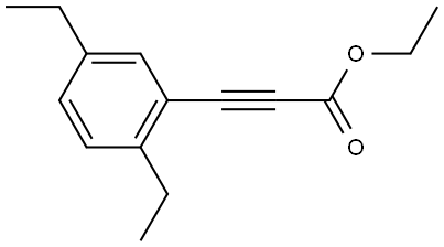 Ethyl 3-(2,5-diethylphenyl)-2-propynoate Structure