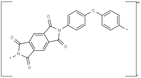 POLYAMIDE ESTER OF PYROMELLITIC DIANHYDRIDE WITH 4,4-OXYDIANILINE POLYMER) Structure