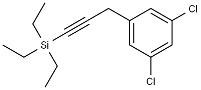 1,3-Dichloro-5-[3-(triethylsilyl)-2-propyn-1-yl]benzene Structure