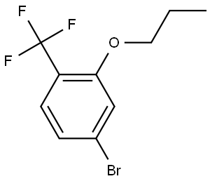 4-Bromo-2-propoxy-1-(trifluoromethyl)benzene Structure