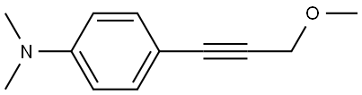 4-(3-Methoxy-1-propyn-1-yl)-N,N-dimethylbenzenamine Structure