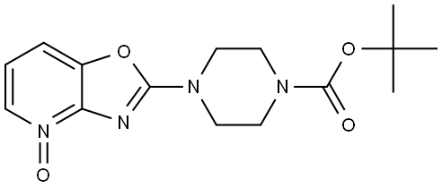 2-(4-(tert-butoxycarbonyl)piperazin-1-yl)oxazolo[4,5-b]pyridine 4-oxide Structure