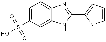 1H-Benzimidazole-6-sulfonic acid, 2-(1H-pyrrol-2-yl)- Structure