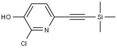 2-chloro-6-((trimethylsilyl)ethynyl)pyridin-3-ol Structure