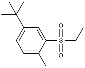 4-(1,1-Dimethylethyl)-2-(ethylsulfonyl)-1-methylbenzene Structure