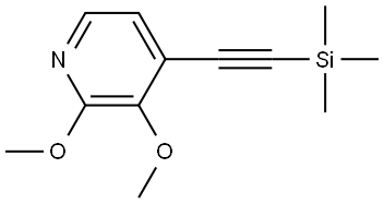 2,3-dimethoxy-4-((trimethylsilyl)ethynyl)pyridine Structure