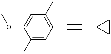 1-(2-Cyclopropylethynyl)-4-methoxy-2,5-dimethylbenzene Structure