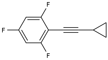 2-(2-Cyclopropylethynyl)-1,3,5-trifluorobenzene Structure