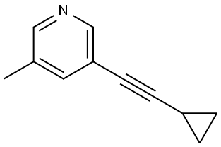 3-(2-Cyclopropylethynyl)-5-methylpyridine Structure