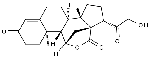 Pregn-4-en-18-oic acid, 11,21-dihydroxy-3,20-dioxo-, γ-lactone, (11β)- (9CI) Structure