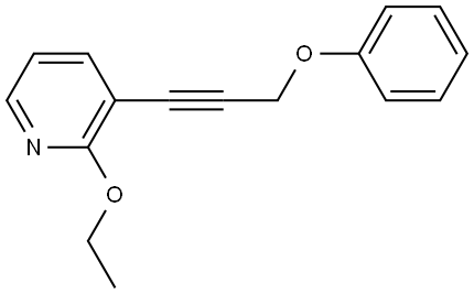 2-Ethoxy-3-(3-phenoxy-1-propyn-1-yl)pyridine Structure