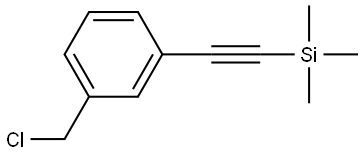 ((3-(chloromethyl)phenyl)ethynyl)trimethylsilane Structure