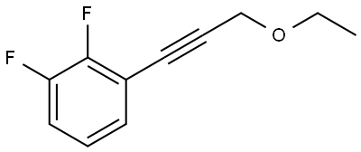 1-(3-Ethoxy-1-propyn-1-yl)-2,3-difluorobenzene Structure