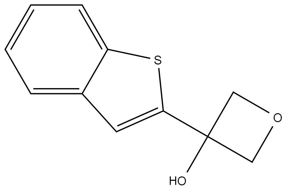 3-(benzo[b]thiophen-2-yl)oxetan-3-ol Structure