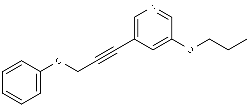 3-(3-Phenoxy-1-propyn-1-yl)-5-propoxypyridine Structure