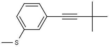 1-(3,3-Dimethyl-1-butyn-1-yl)-3-(methylthio)benzene Structure