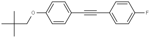 1-fluoro-4-((4-(neopentyloxy)phenyl)ethynyl)benzene Structure