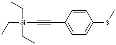 1-(Methylthio)-4-[2-(triethylsilyl)ethynyl]benzene Structure