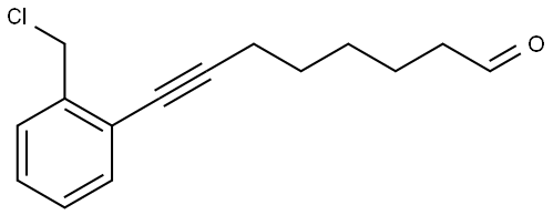 8-(2-(chloromethyl)phenyl)oct-7-ynal Structure