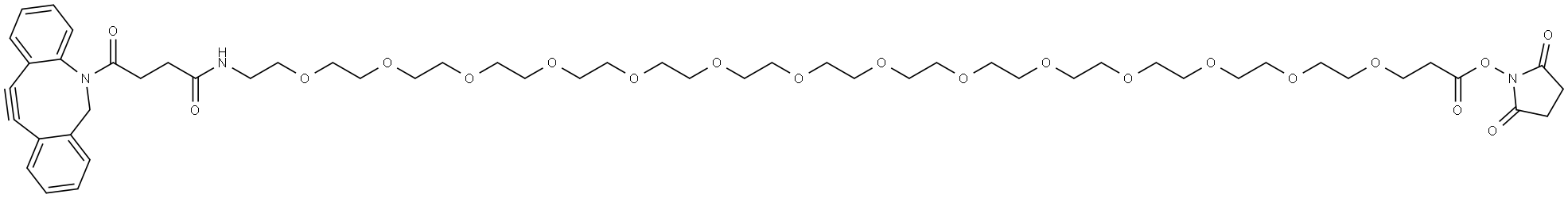 DBCO-NH-PEG14-CH2CH2COONHS Structure