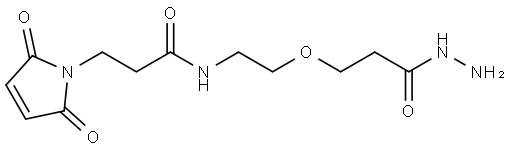 3-(2,5-dioxo-2,5-dihydro-1H-pyrrol-1-yl)-N-{2-[2-(hydrazinecarbonyl)ethoxy]ethyl}propanamide Structure