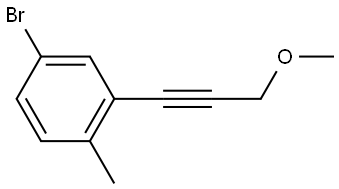 4-Bromo-2-(3-methoxy-1-propyn-1-yl)-1-methylbenzene Structure