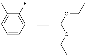 1-(3,3-Diethoxy-1-propyn-1-yl)-2-fluoro-3-methylbenzene Structure