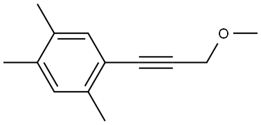 1-(3-Methoxy-1-propyn-1-yl)-2,4,5-trimethylbenzene Structure