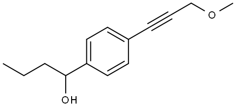 4-(3-Methoxy-1-propyn-1-yl)-α-propylbenzenemethanol Structure