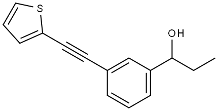 α-Ethyl-3-[2-(2-thienyl)ethynyl]benzenemethanol Structure