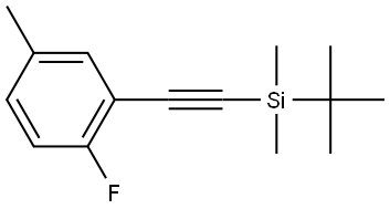 2-[2-[(1,1-Dimethylethyl)dimethylsilyl]ethynyl]-1-fluoro-4-methylbenzene Structure