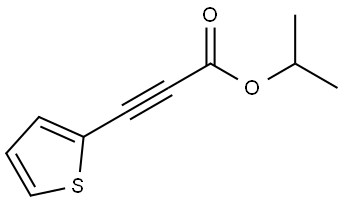 1-Methylethyl 3-(2-thienyl)-2-propynoate Structure