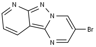 Pyrido[2′,3′:3,4]pyrazolo[1,5-a]pyrimidine, 3-bromo- Structure
