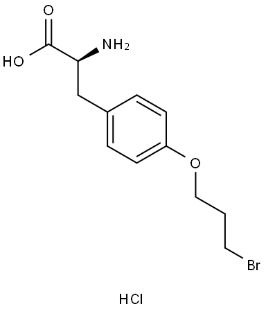 L-Tyrosine, O-(3-bromopropyl)-, hydrochloride (1:1) Structure