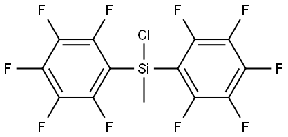 Silane, chloromethylbis(pentafluorophenyl)- Structure