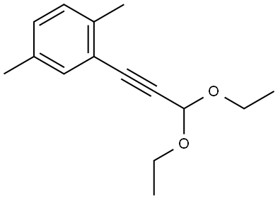 2-(3,3-Diethoxy-1-propyn-1-yl)-1,4-dimethylbenzene Structure