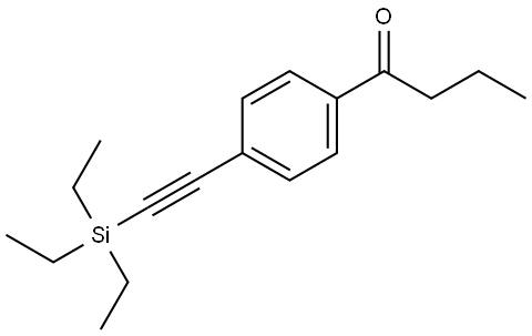 1-[4-[2-(Triethylsilyl)ethynyl]phenyl]-1-butanone Structure