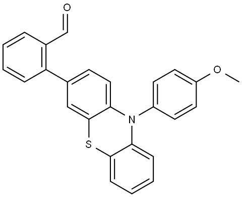 2-(10-(4-methoxyphenyl)-10H-phenothiazin-3-yl)benzaldehyde Structure