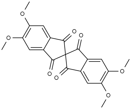 5,5',6,6'-Tetramethoxy-2,2'-spirobi[indene]-1,1',3,3'-tetraone Structure