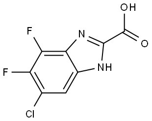 5-Chloro-6,7-difluoro-1H-benzimidazole-2-carboxylic acid Structure