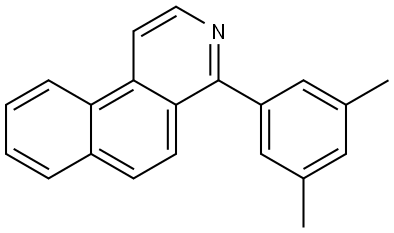 Benz[f]isoquinoline, 4-(3,5-dimethylphenyl)- Structure