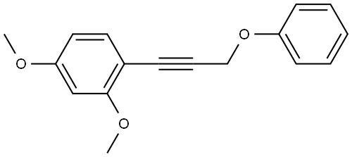 2,4-Dimethoxy-1-(3-phenoxy-1-propyn-1-yl)benzene Structure