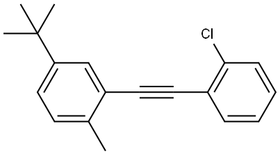 2-[2-(2-Chlorophenyl)ethynyl]-4-(1,1-dimethylethyl)-1-methylbenzene Structure