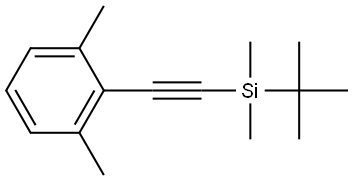 2-[2-[(1,1-Dimethylethyl)dimethylsilyl]ethynyl]-1,3-dimethylbenzene Structure