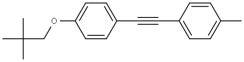 1-methyl-4-((4-(neopentyloxy)phenyl)ethynyl)benzene Structure