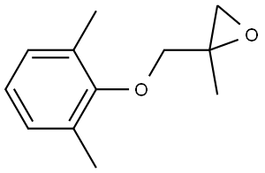 2-[(2,6-Dimethylphenoxy)methyl]-2-methyloxirane Structure